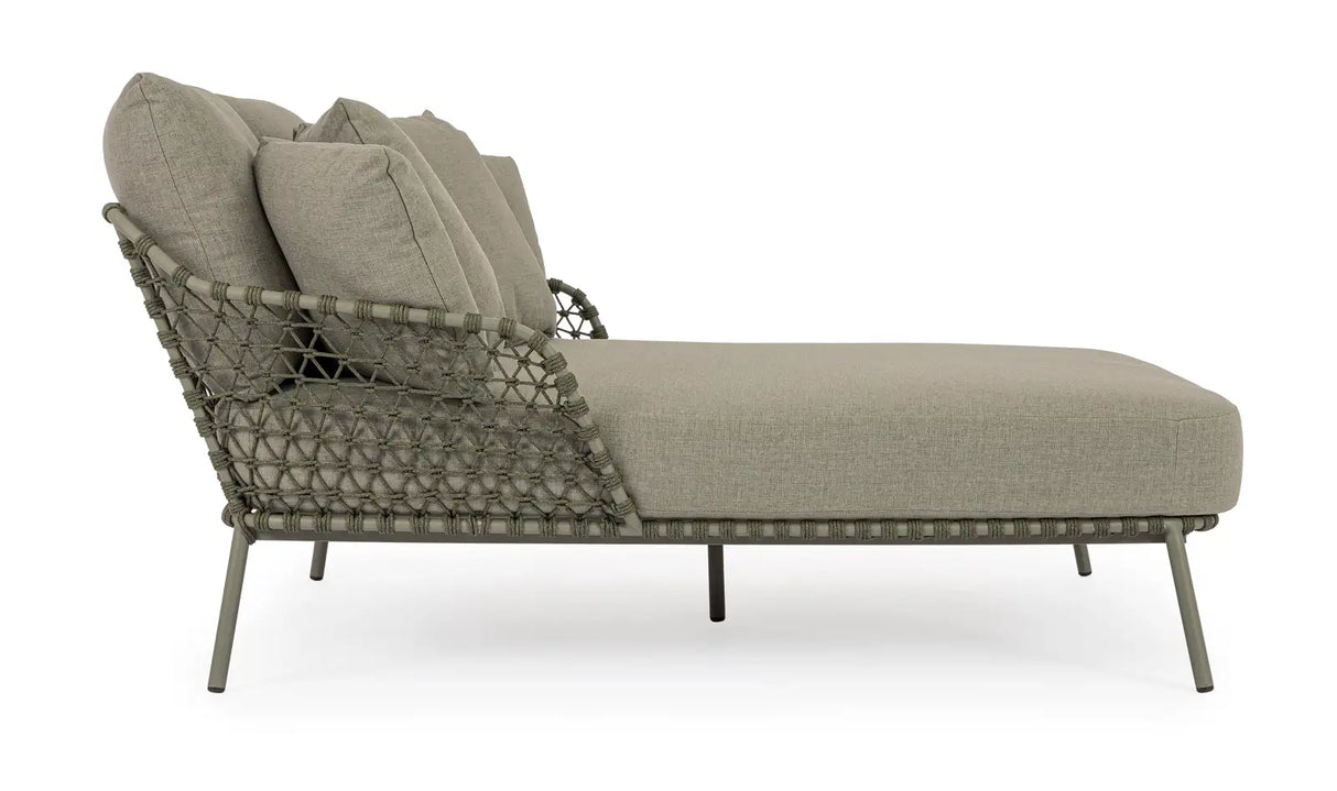 Outdoor Daybed 2-Sitzer Ivissa Grün 139x170 cm - ZEN ZONE Furniture