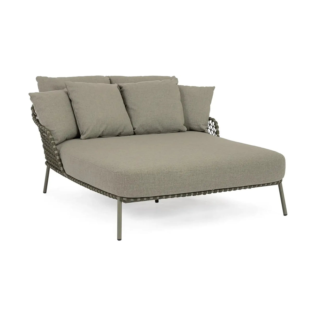 Outdoor Daybed 2-Sitzer Ivissa Grün 139x170 cm - ZEN ZONE Furniture