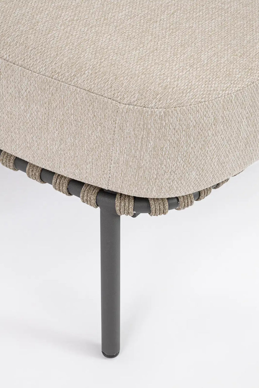Outdoor Daybed 2-Sitzer Ivissa Anthrazit 139x170 cm - ZEN ZONE Furniture