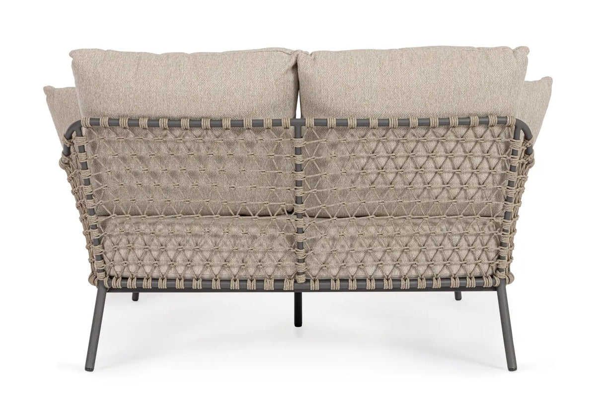 Outdoor Daybed 2-Sitzer Ivissa Anthrazit 139x170 cm - ZEN ZONE Furniture