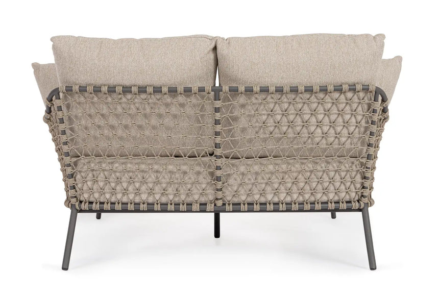 Outdoor Daybed 2-Sitzer Ivissa Anthrazit 139x170 cm - ZEN ZONE Furniture