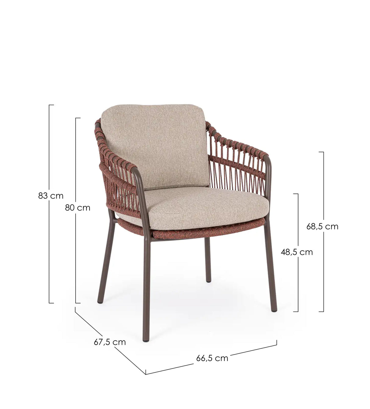 Gartenstuhl Talaia mit Armlehnen Java - ZEN ZONE Furniture