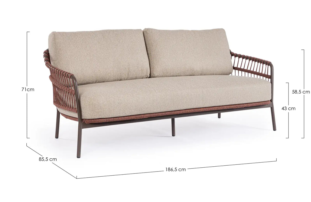 Outdoor Sofa 2/3-Sitzer Talaia Java - ZEN ZONE Furniture