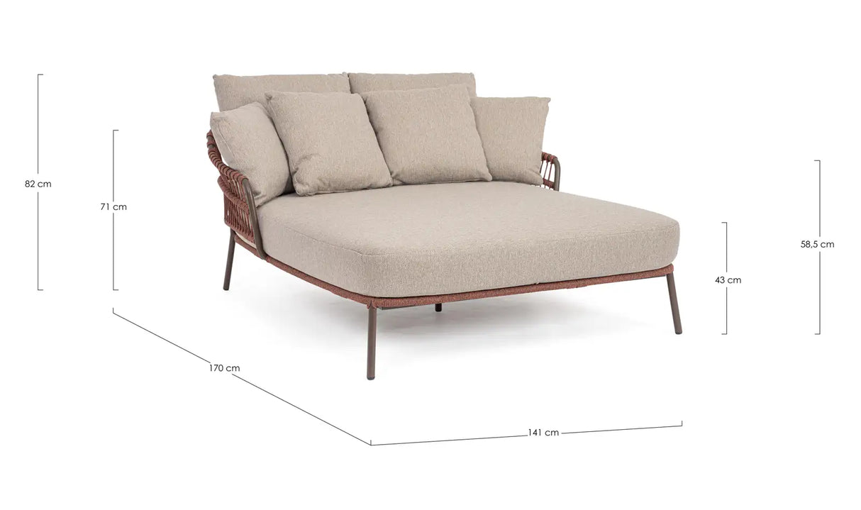 Outdoor Daybed 2-Sitzer Talaia Java - ZEN ZONE Furniture