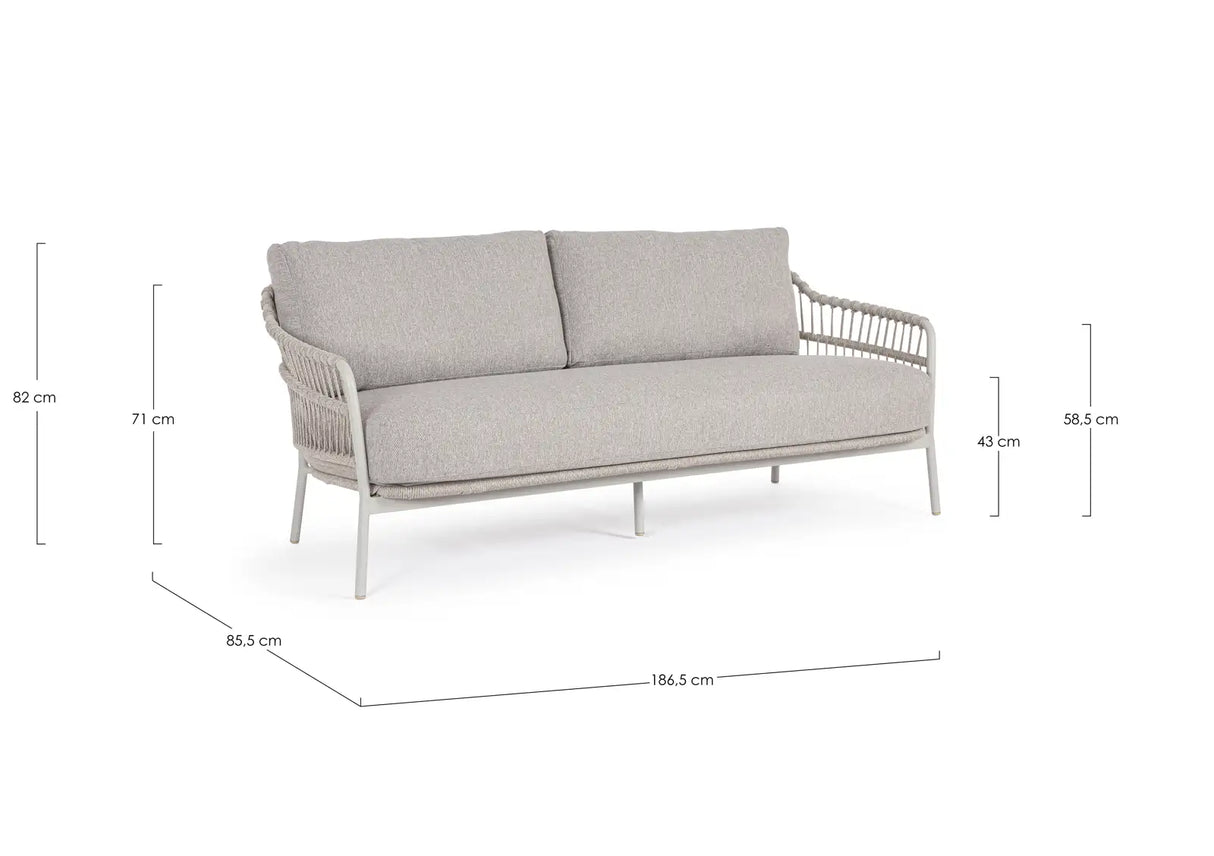 Outdoor Sofa 2/3-Sitzer Talaia Frostig 187x86 cm - ZEN ZONE Furniture