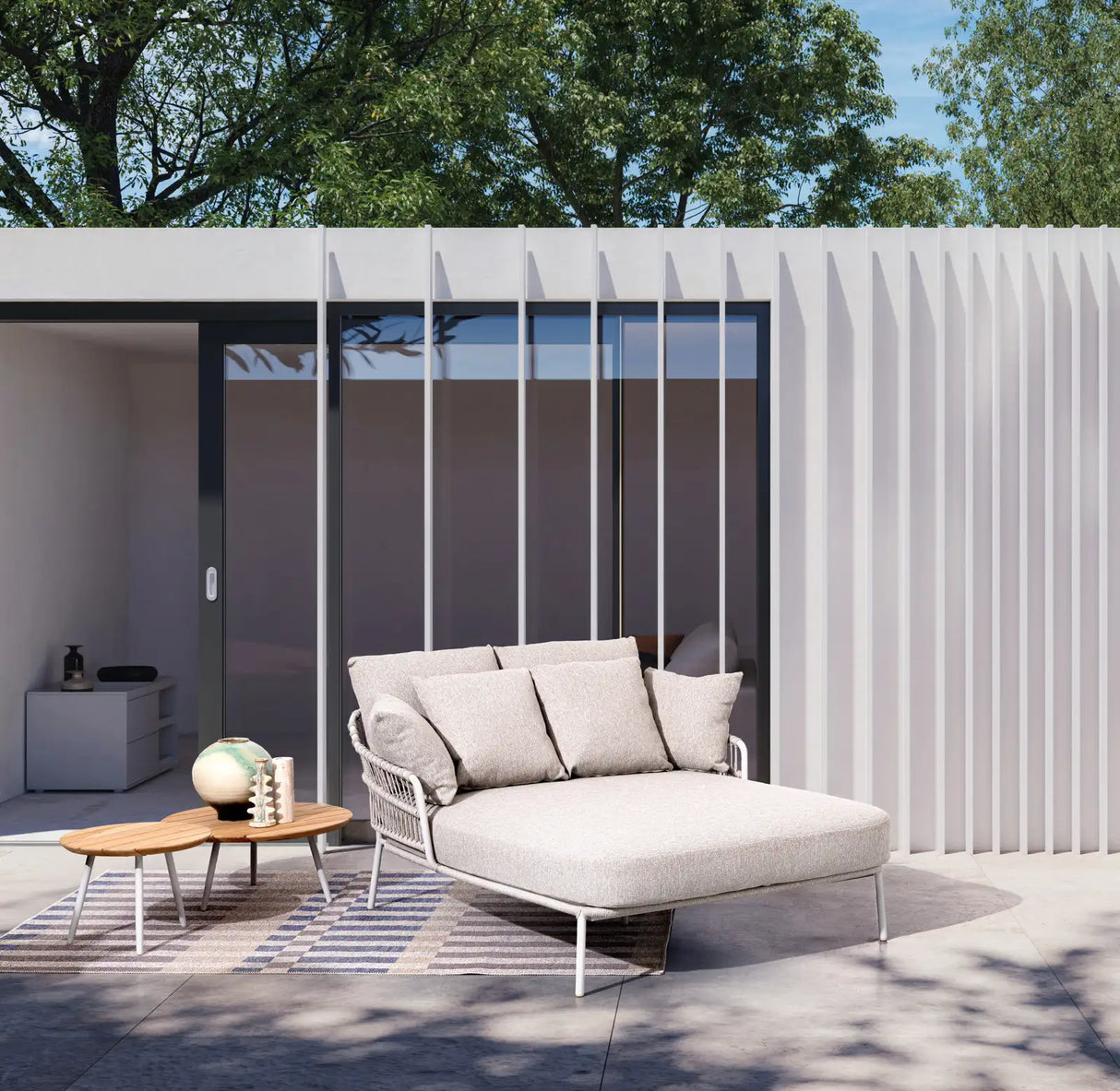 Outdoor Daybed 2-Sitzer Talaia Frostig - ZEN ZONE Furniture