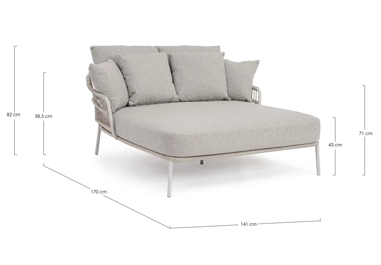 Outdoor Daybed 2-Sitzer Talaia Frostig - ZEN ZONE Furniture