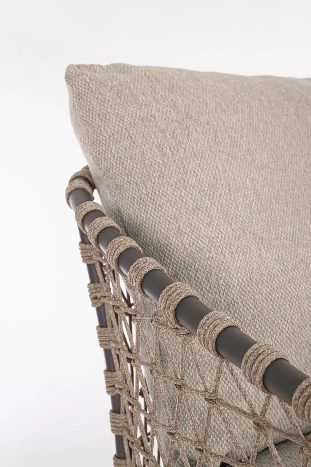 Outdoor Sofa 2/3-Sitzer Eularia aus Aluminium, Seil und Teakholz - ZEN ZONE Furniture