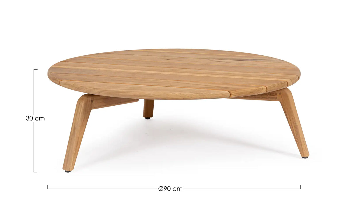 Outdoor Couchtisch Eularia Teakholz 90x90 cm - ZEN ZONE Furniture