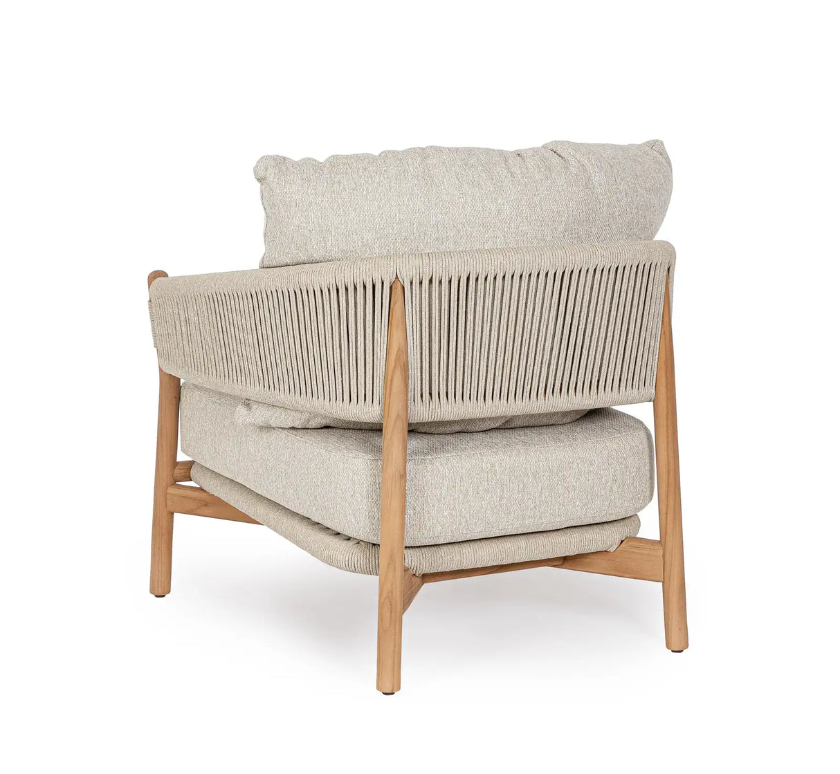 Outdoor Sessel Garita aus Teakholz und Seil - ZEN ZONE Furniture
