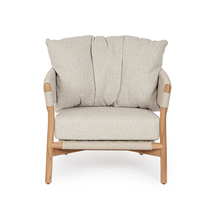 Outdoor Sessel Garita aus Teakholz und Seil - ZEN ZONE Furniture