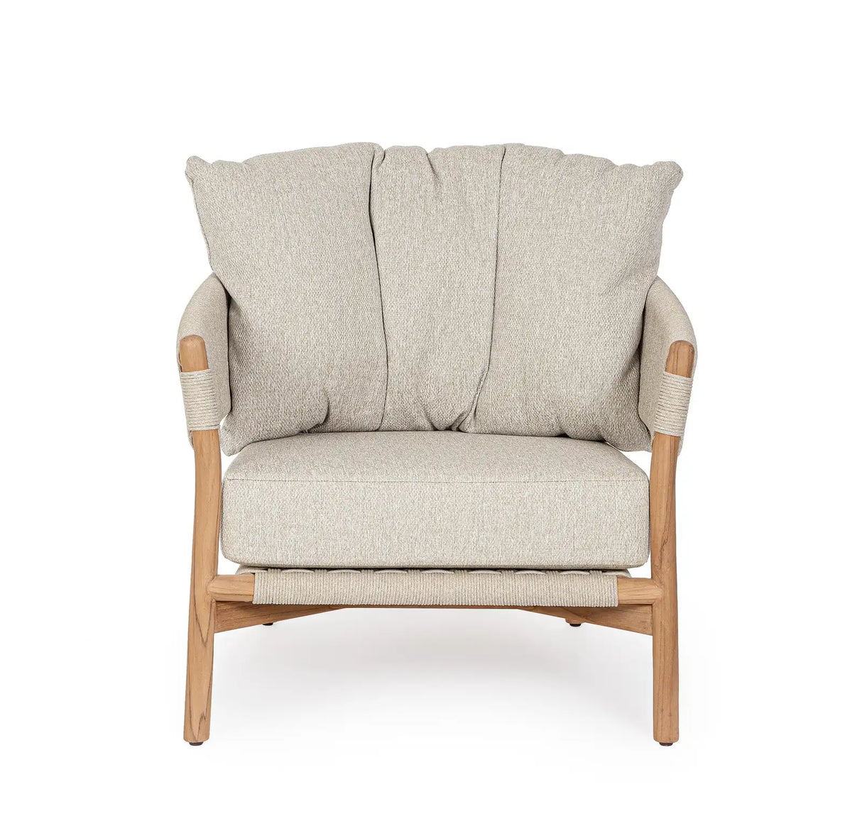 Outdoor Sessel Garita aus Teakholz und Seil - ZEN ZONE Furniture