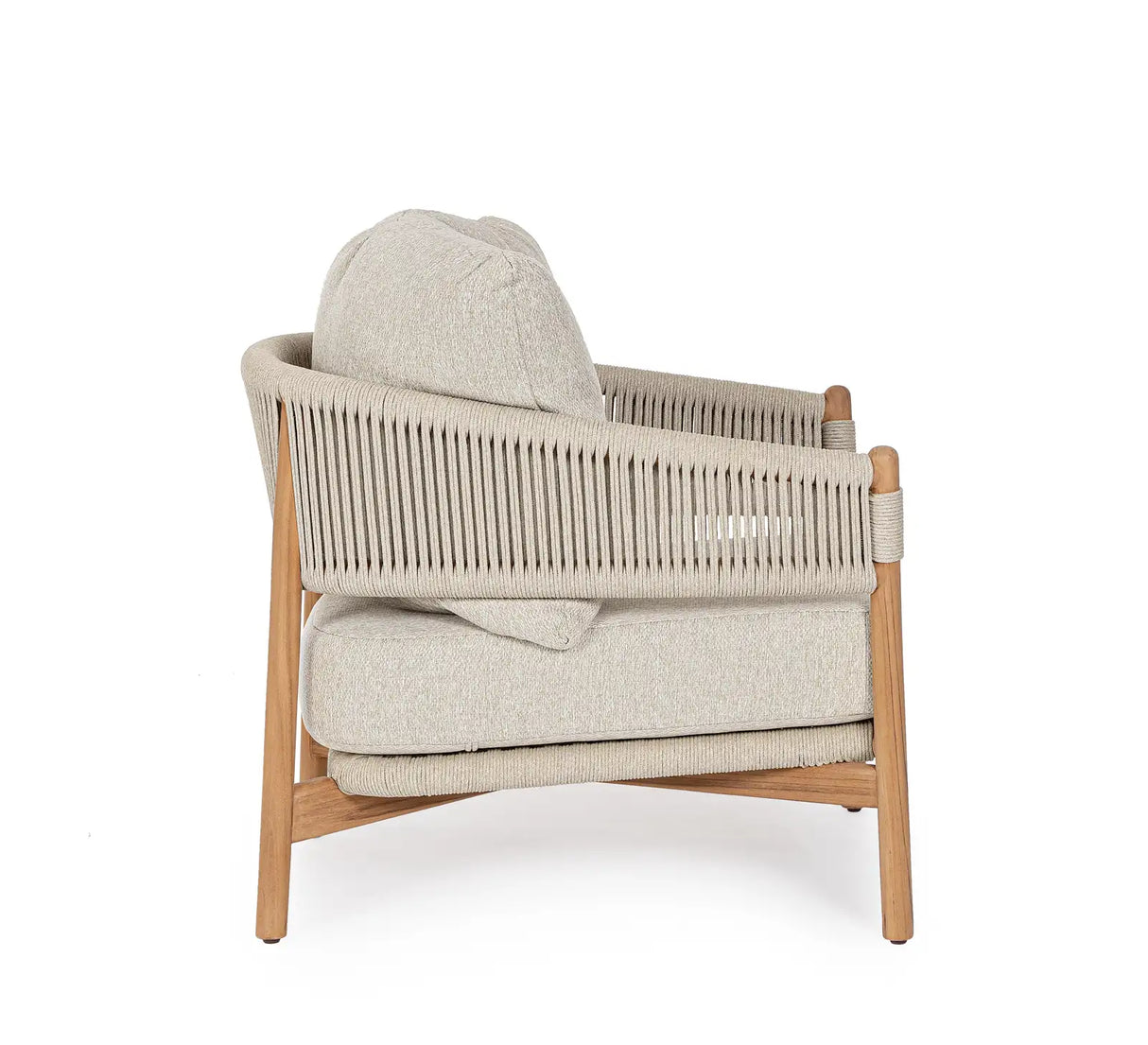 Outdoor Sessel Garita aus Teakholz und Seil - ZEN ZONE Furniture