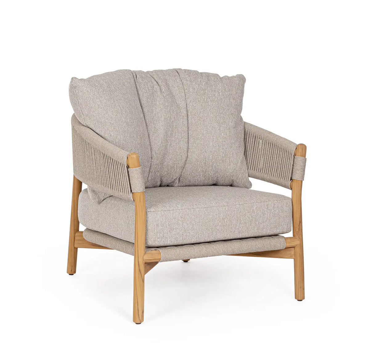 Outdoor Sessel Garita aus Teakholz und Seil - ZEN ZONE Furniture