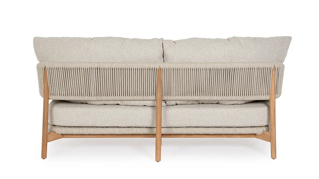 Outdoor Sofa Garita 3-Sitzer aus Teakholz und Seil - ZEN ZONE Furniture