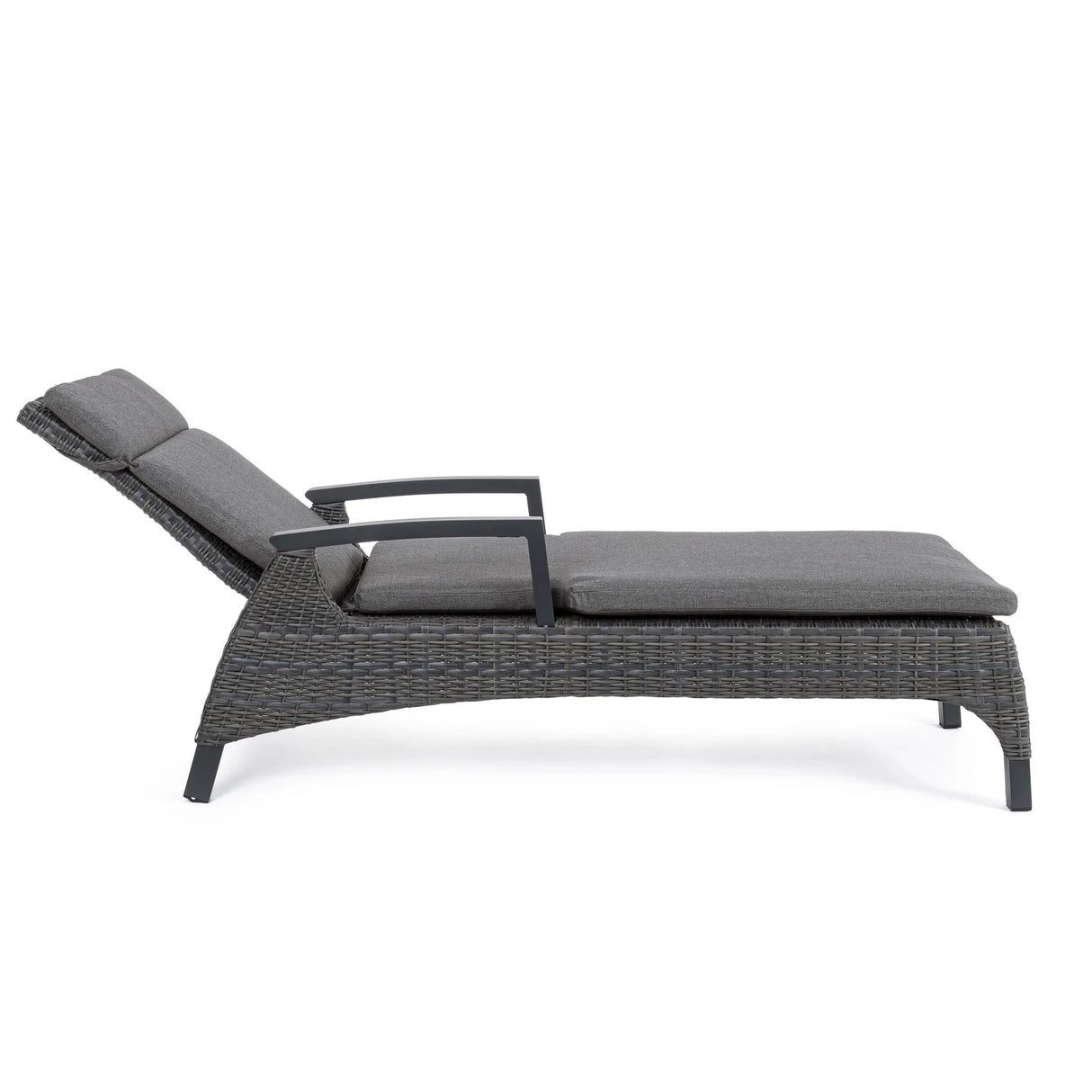 Gartenliege Britton mit Kissen Anthrazit JX55 - ZEN ZONE Furniture