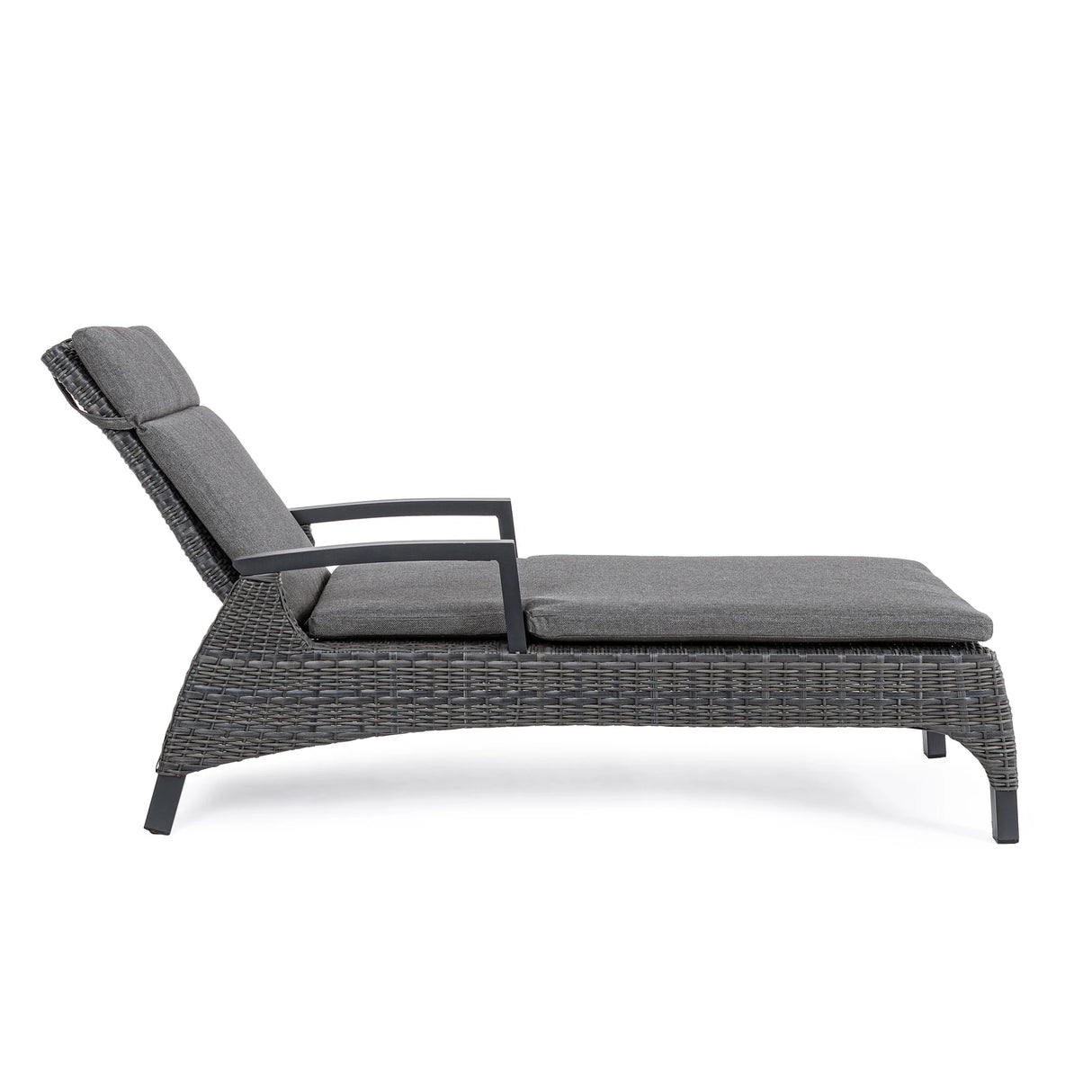 Gartenliege Britton mit Kissen Anthrazit JX55 - ZEN ZONE Furniture