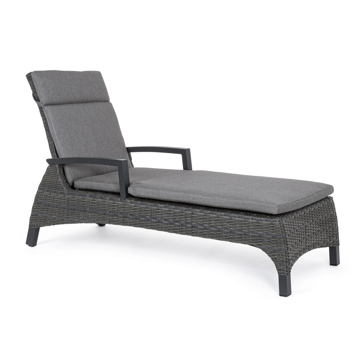 Gartenliege Britton mit Kissen Anthrazit JX55 - ZEN ZONE Furniture
