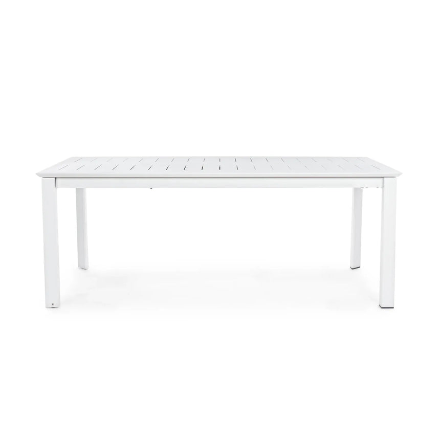 Gartentisch ausziehbar 200-300x110 Weiß CX21 Konnor - ZEN ZONE Furniture