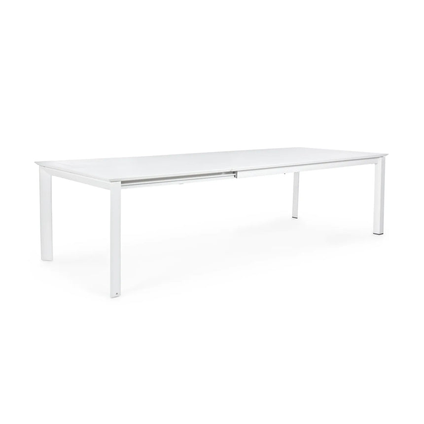 Gartentisch ausziehbar 200-300x110 Weiß CX21 Konnor - ZEN ZONE Furniture