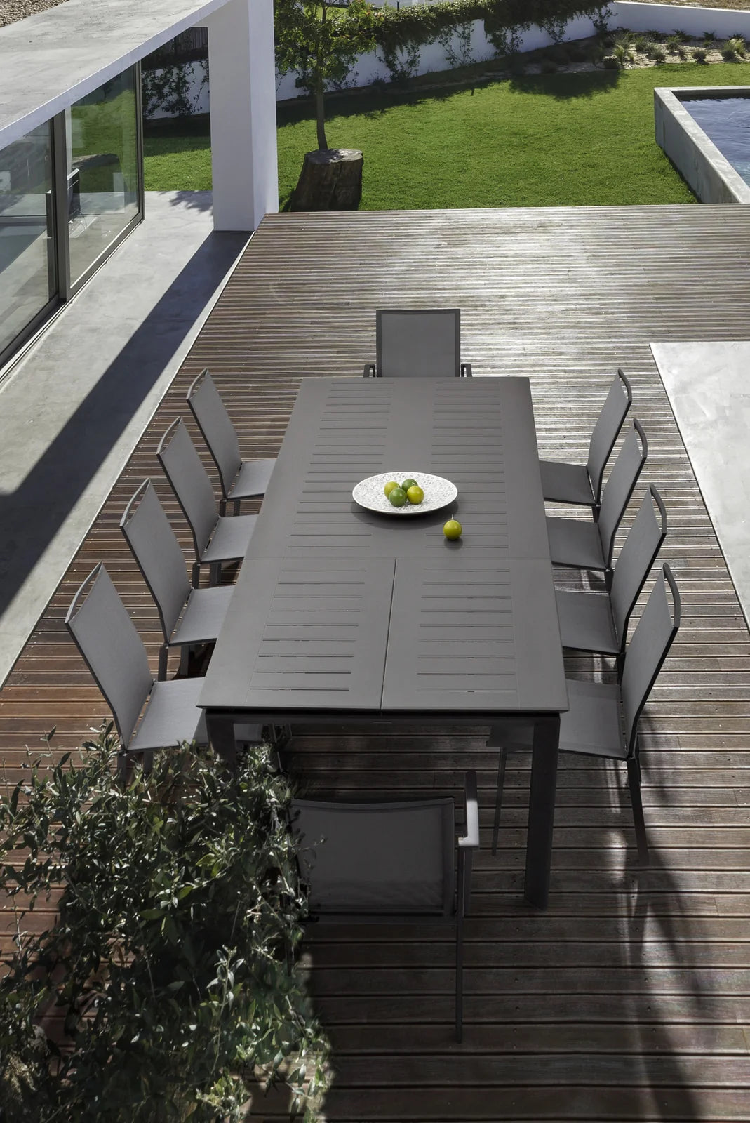 Gartentisch ausziehbar 200-300x110 Anthrazit CX23 Konnor - ZEN ZONE Furniture