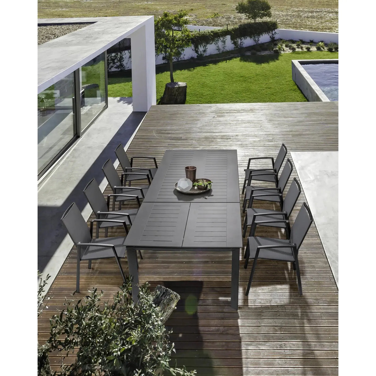 Cruise Stuhl mit Armlehnen Charcoal Gk52 - ZEN ZONE Furniture