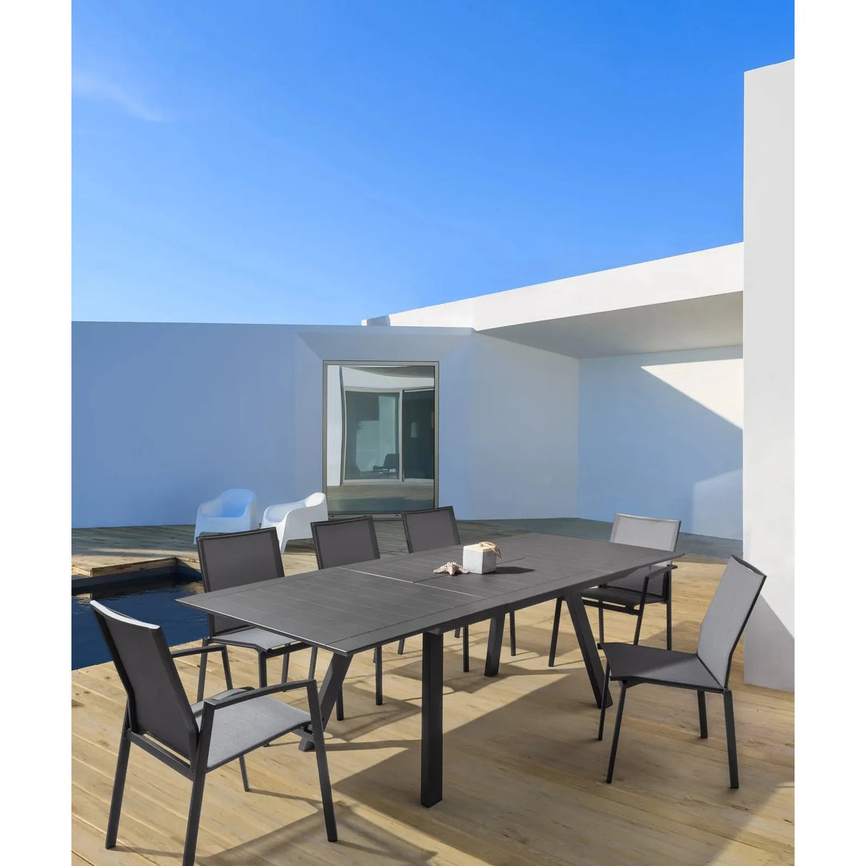 Cruise Stuhl mit Armlehnen Charcoal Gk52 - ZEN ZONE Furniture