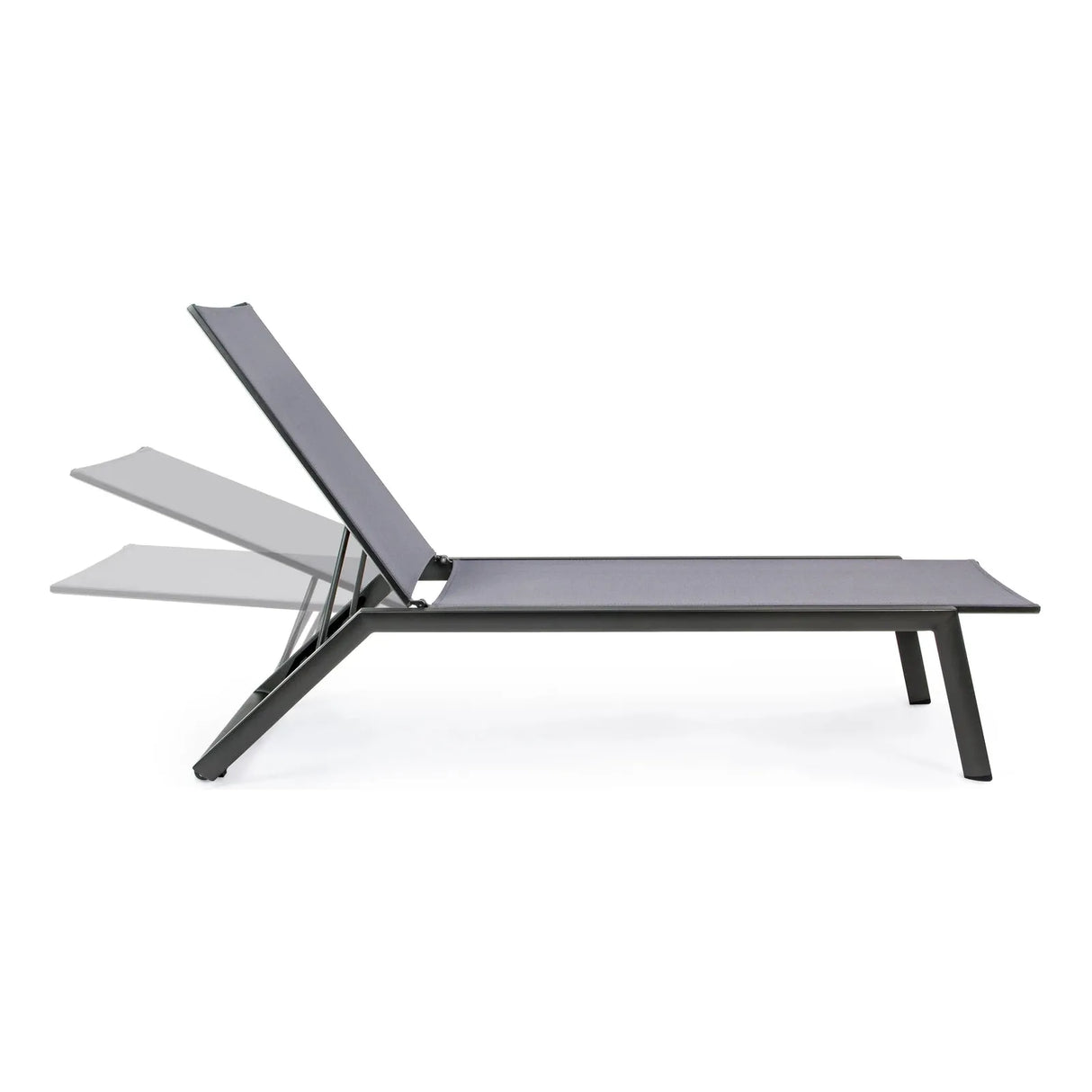 Cruise Sonnenbank mit Rädern Charcoal Gk52 - ZEN ZONE Furniture