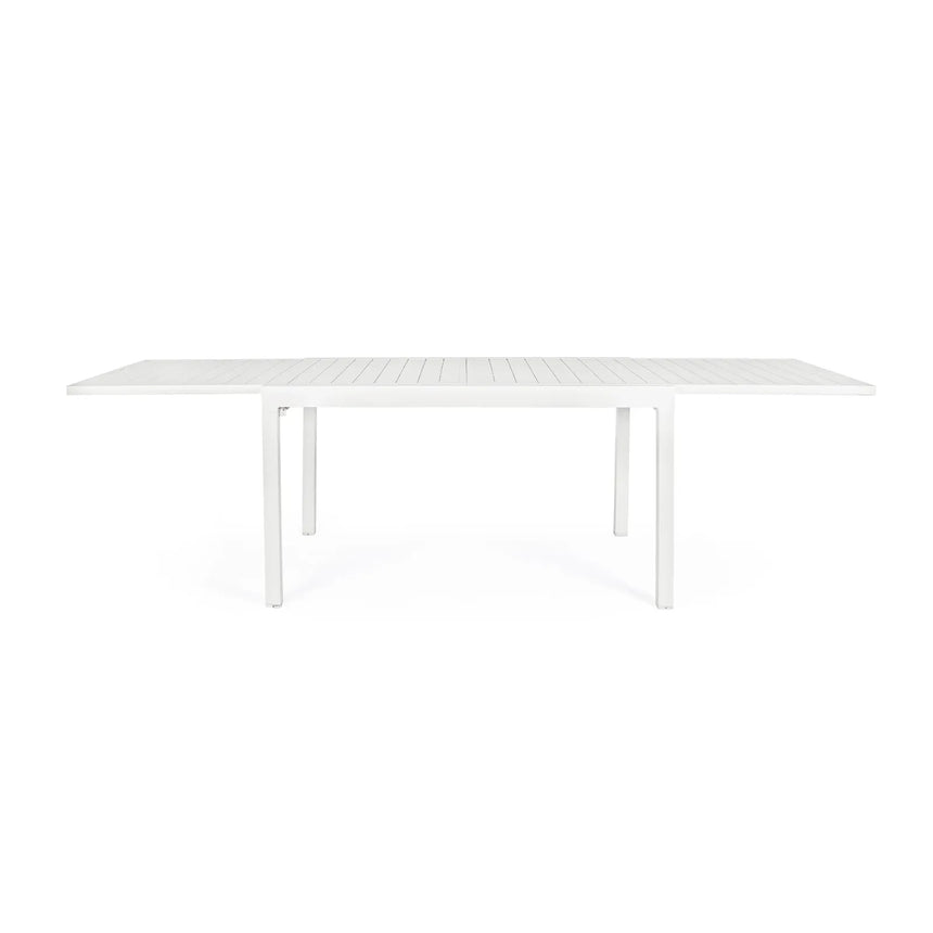 Gartentisch ausziehbar 135-270x90 Weiß Pelagius - ZEN ZONE Furniture
