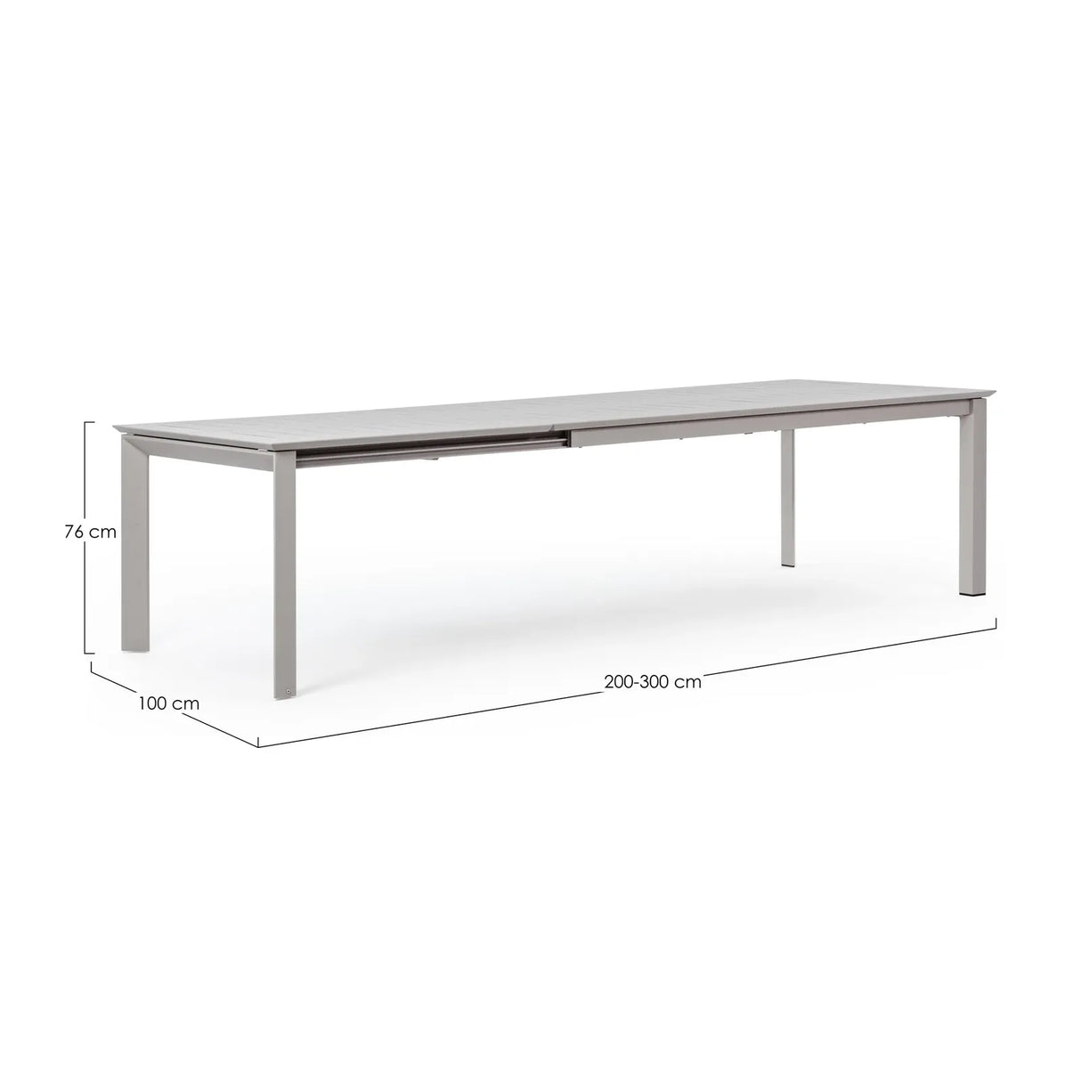 Gartentisch ausziehbar 200-300x110 RA Konnor - ZEN ZONE Furniture