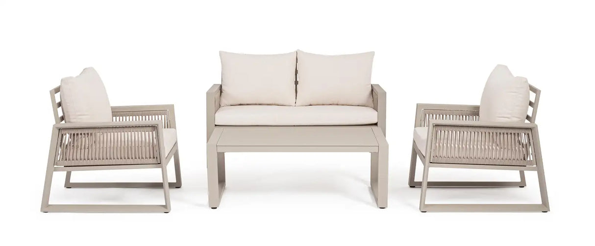 Outdoor 4er Lounge Set Captiva Peyote - ZEN ZONE Furniture