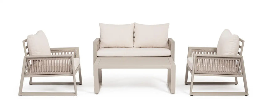 Outdoor 4er Lounge Set Captiva Peyote - ZEN ZONE Furniture