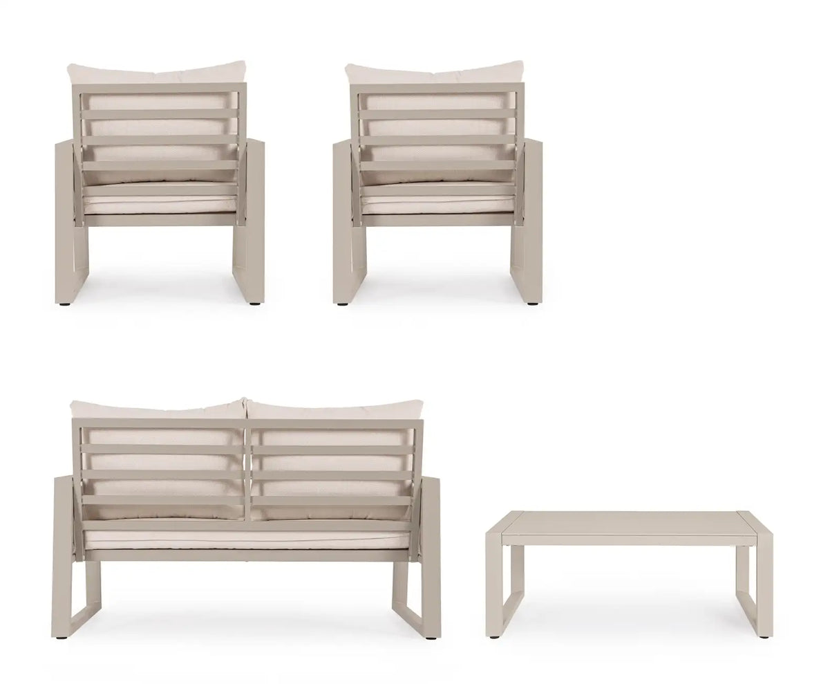 Outdoor 4er Lounge Set Captiva Peyote - ZEN ZONE Furniture