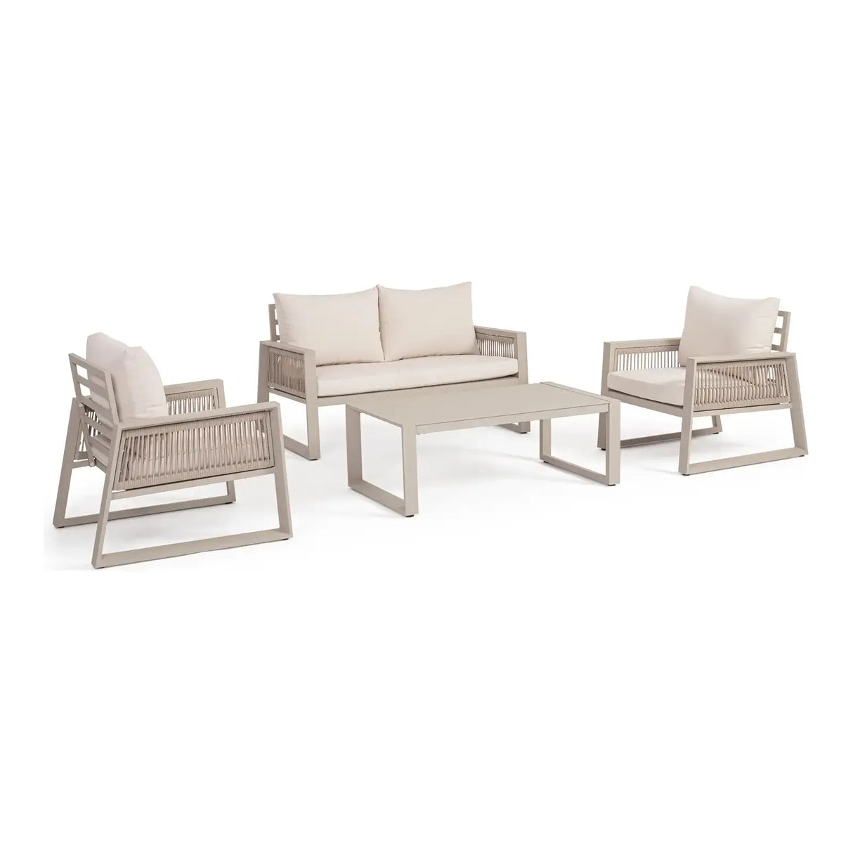 Outdoor 4er Lounge Set Captiva Peyote - ZEN ZONE Furniture