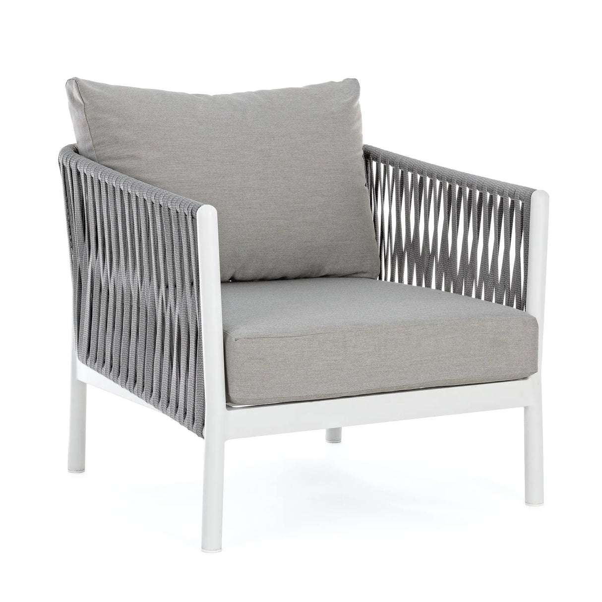 Outdoor Sessel mit Kissen Florencia Weiß WG20 - ZEN ZONE Furniture