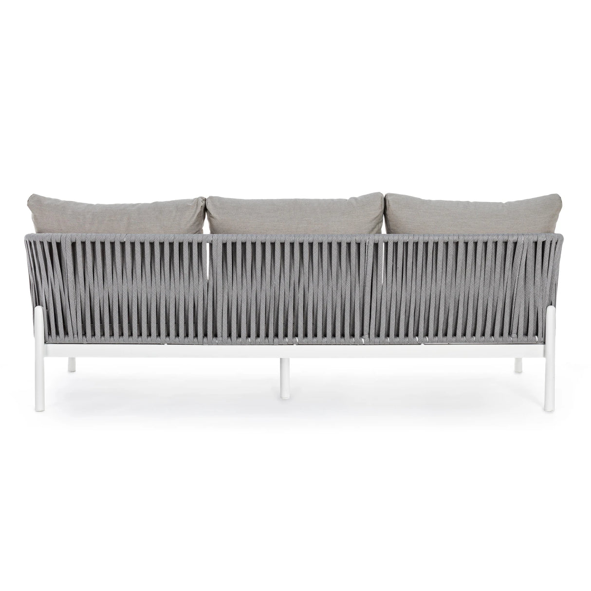 Garten-Sofa 3-Sitzer mit Kissen Florencia Weiß WG20 - ZEN ZONE Furniture