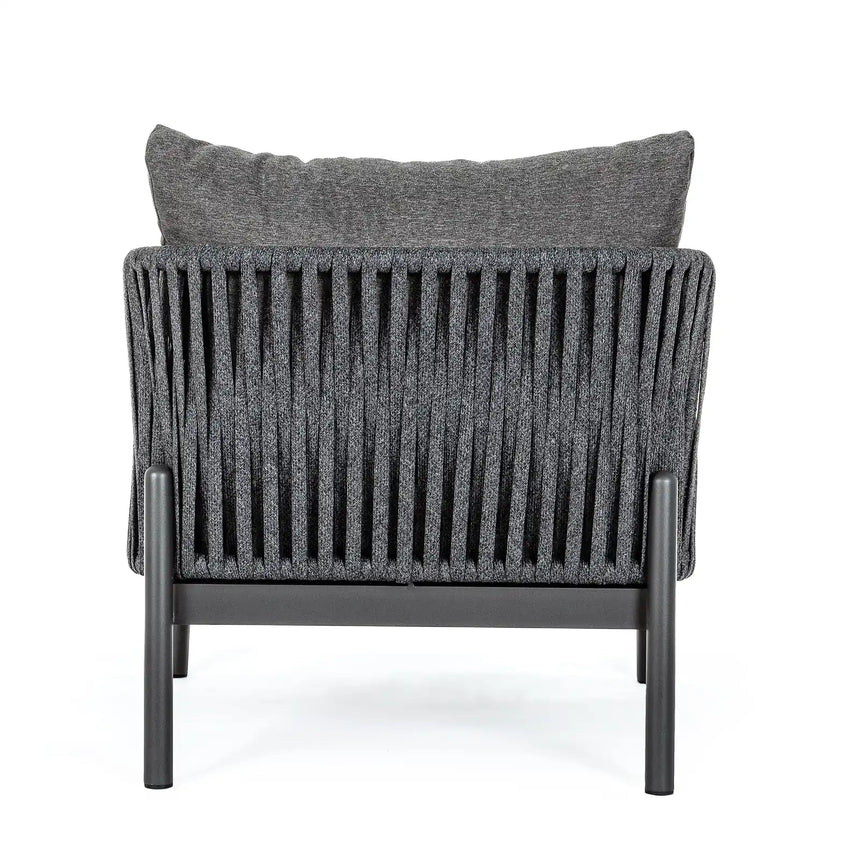 Outdoor Sessel mit Kissen Florencia Anthrazit WG21 - ZEN ZONE Furniture