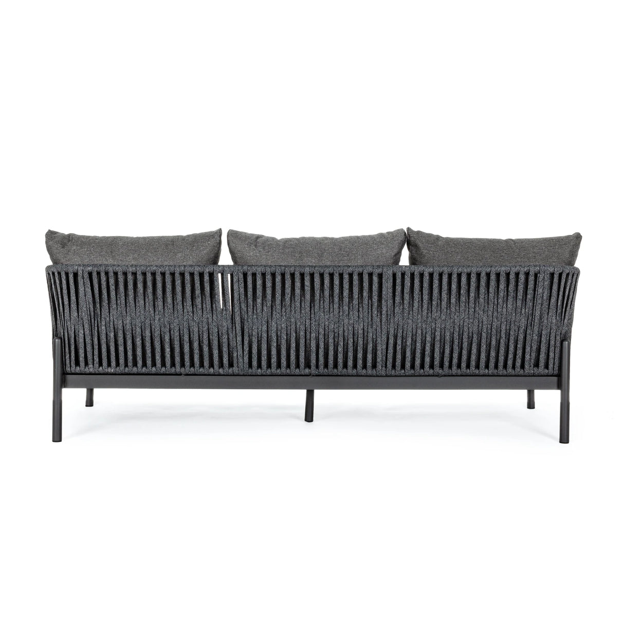 Garten-Sofa 3-Sitzer mit Kissen Florencia Anthrazit WG21 - ZEN ZONE Furniture