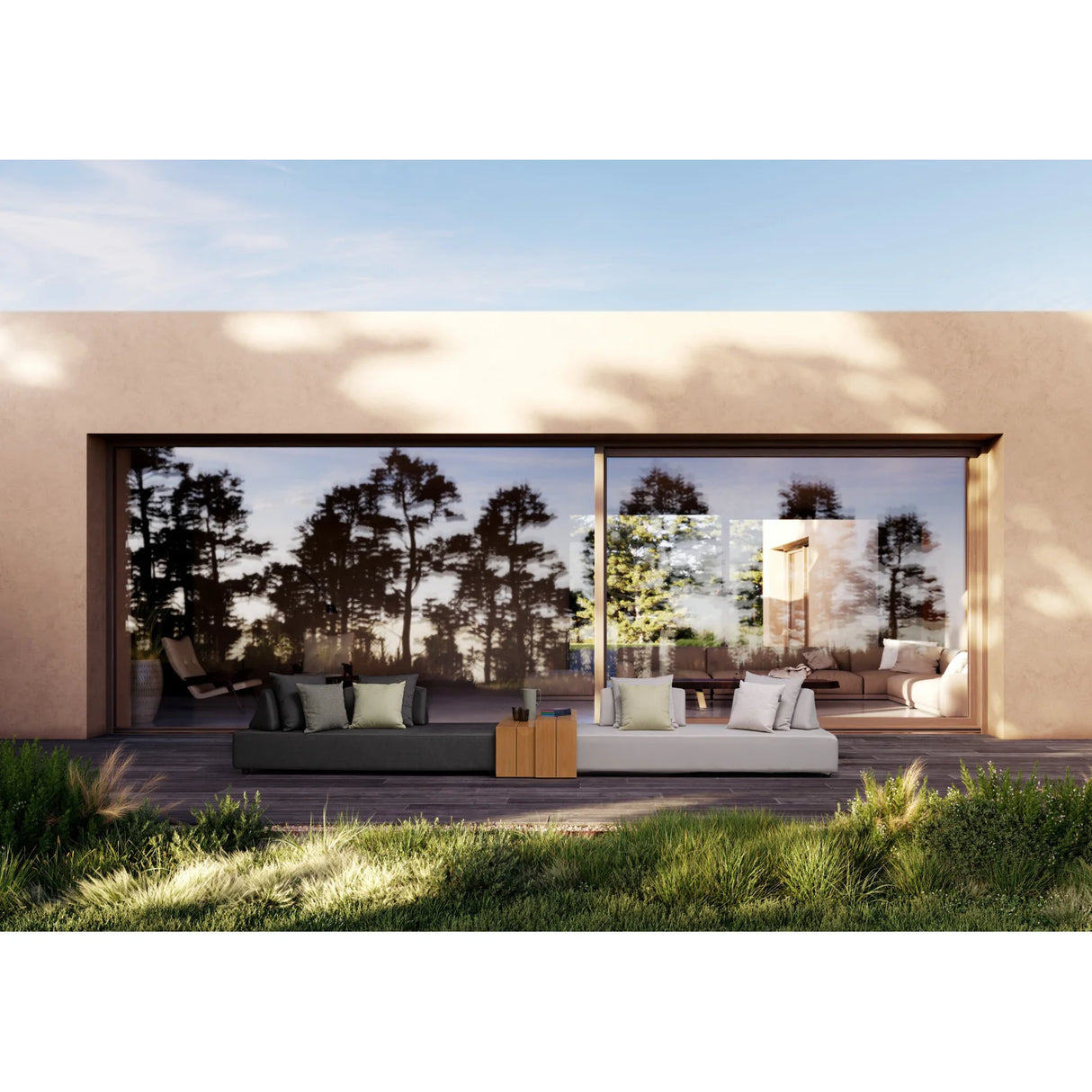 Garten-Sofa mit Kissen Piper Sand - ZEN ZONE Furniture