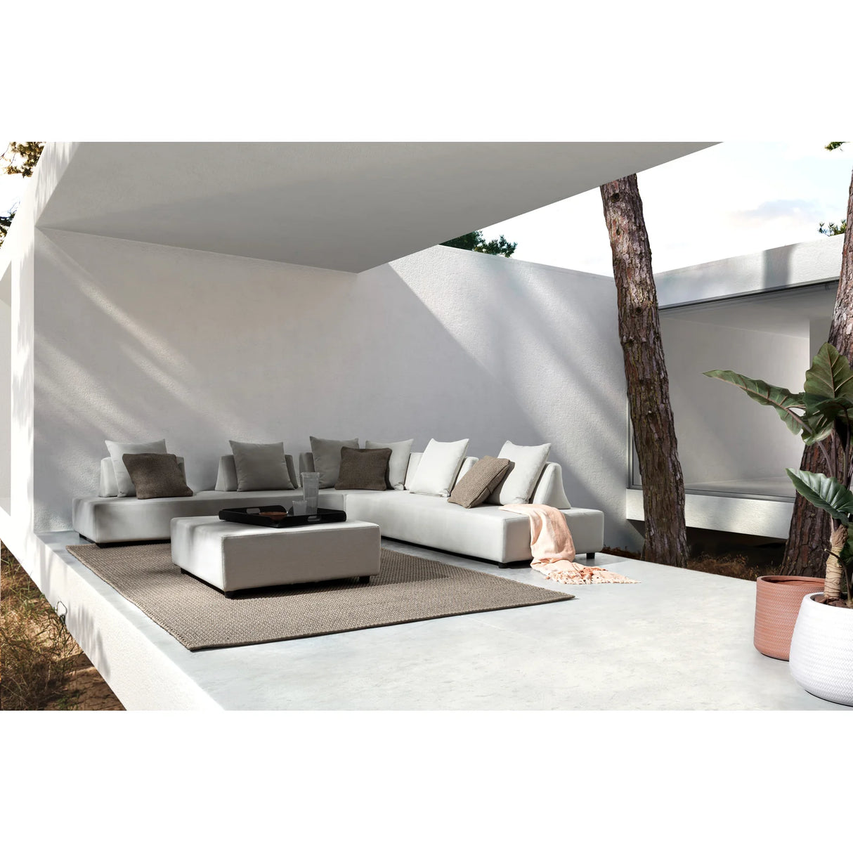 Garten-Sofa mit Kissen Piper Sand - ZEN ZONE Furniture