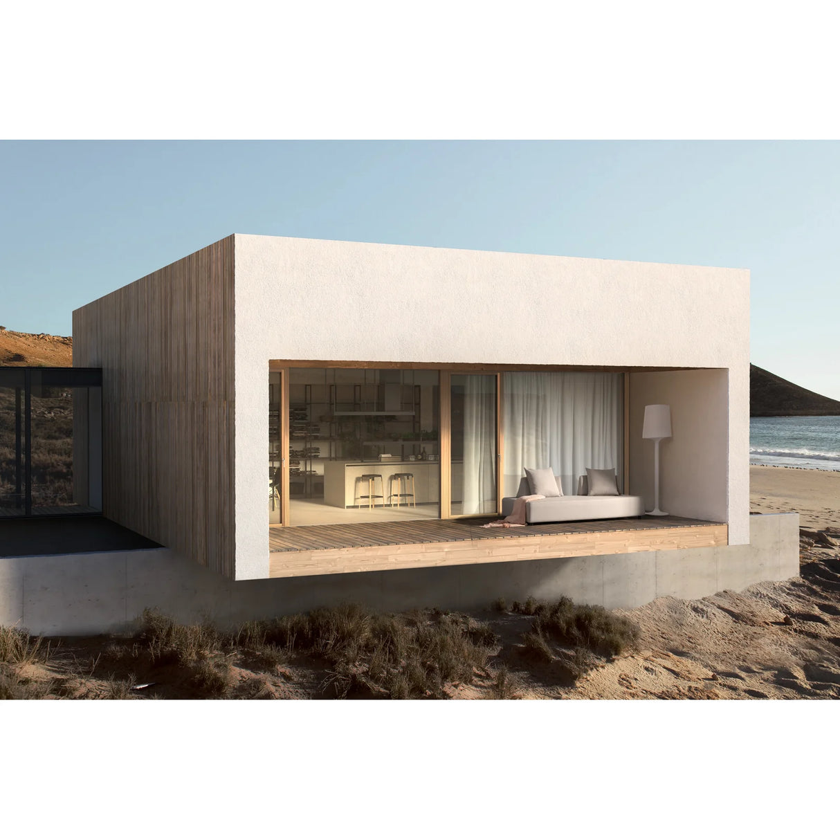 Garten-Sofa mit Kissen Piper Sand - ZEN ZONE Furniture