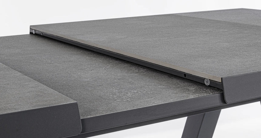 Gartentisch ausziehbar 205-265x103 Anthrazit JX55 Krion - ZEN ZONE Furniture