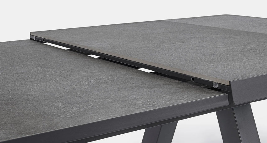 Gartentisch ausziehbar 205-265x103 Anthrazit JX55 Krion - ZEN ZONE Furniture