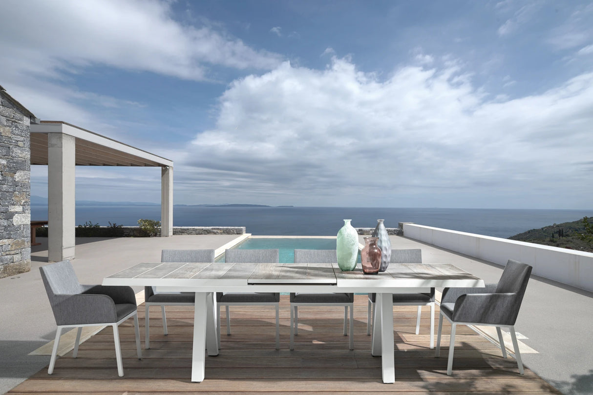 Gartentisch ausziehbar 205-265x103 Lunar Krion - ZEN ZONE Furniture