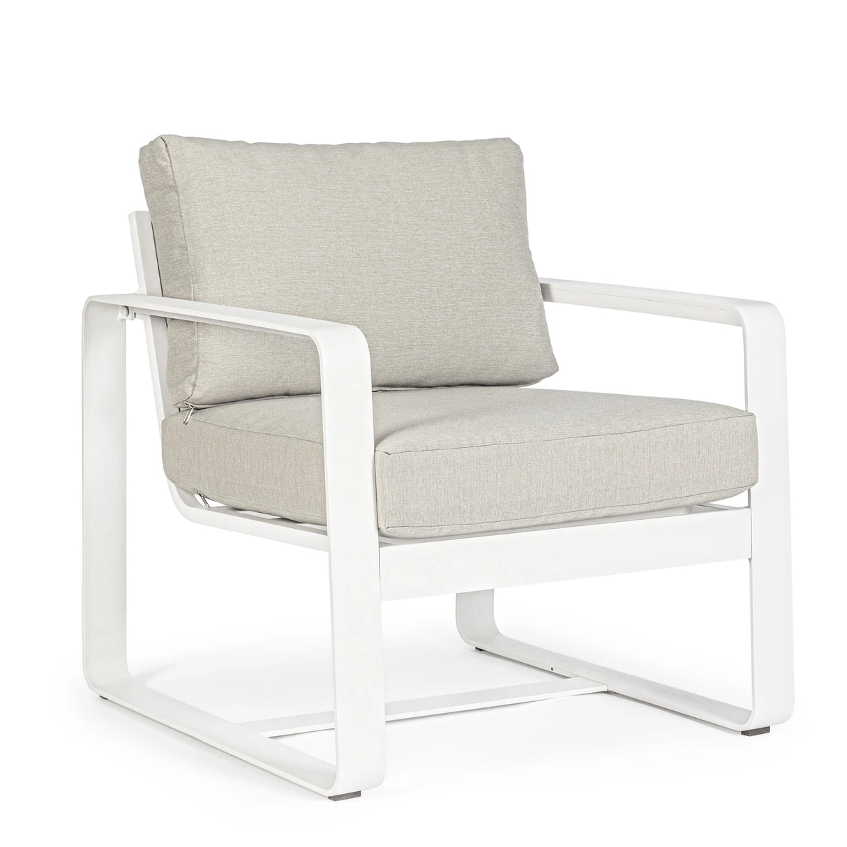 Outdoor Sessel Merrigan mit Kissen Weiß YK11 - ZEN ZONE Furniture