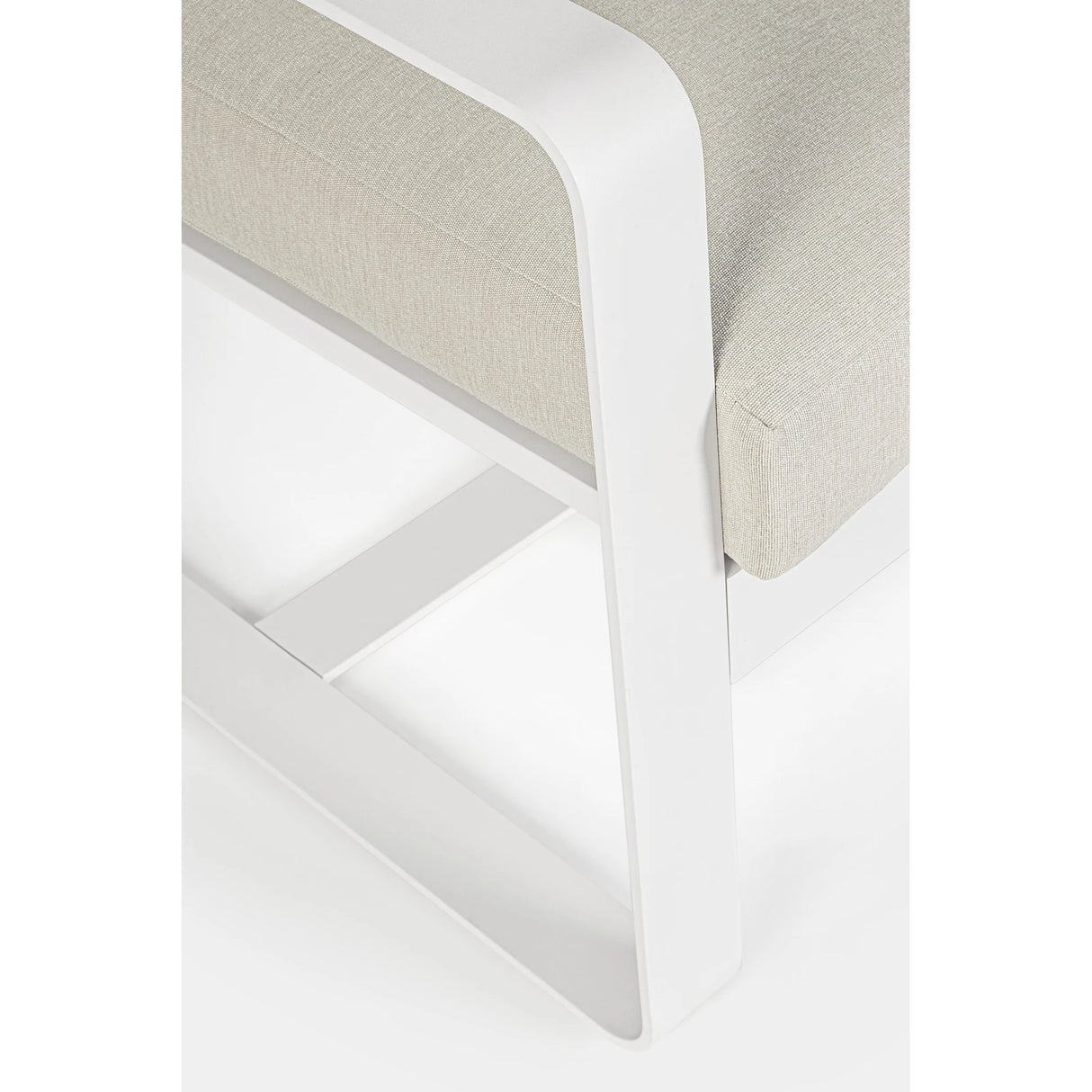 Garten-Sofa 2-Sitzer mit Kissen Merrigan Weiß - ZEN ZONE Furniture