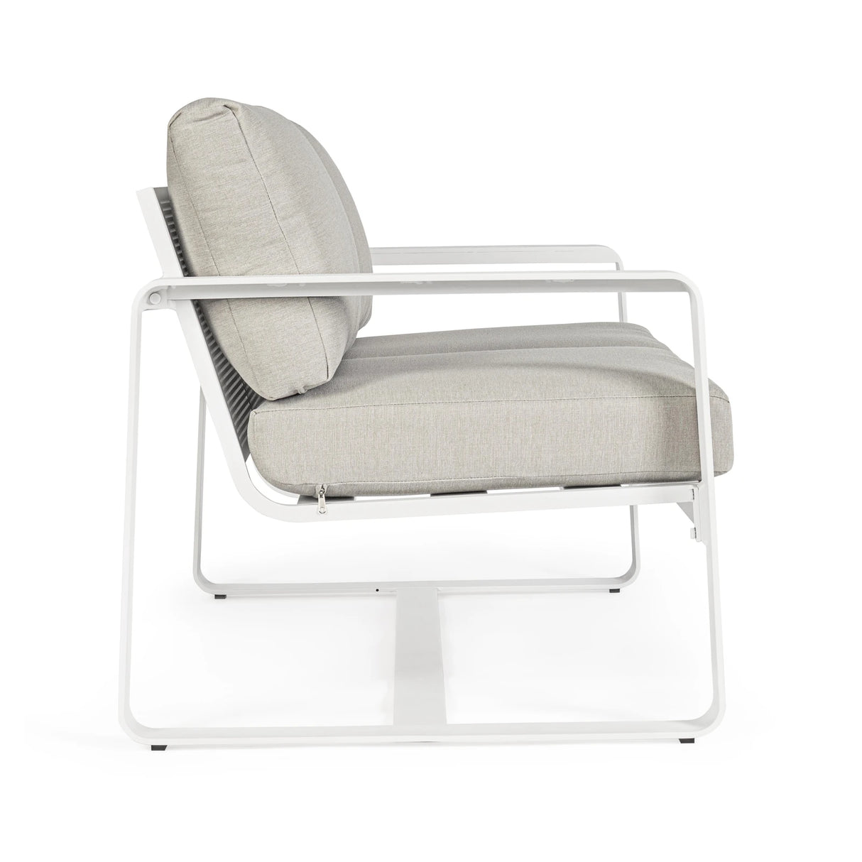 Garten-Sofa 2-Sitzer mit Kissen Merrigan Weiß - ZEN ZONE Furniture