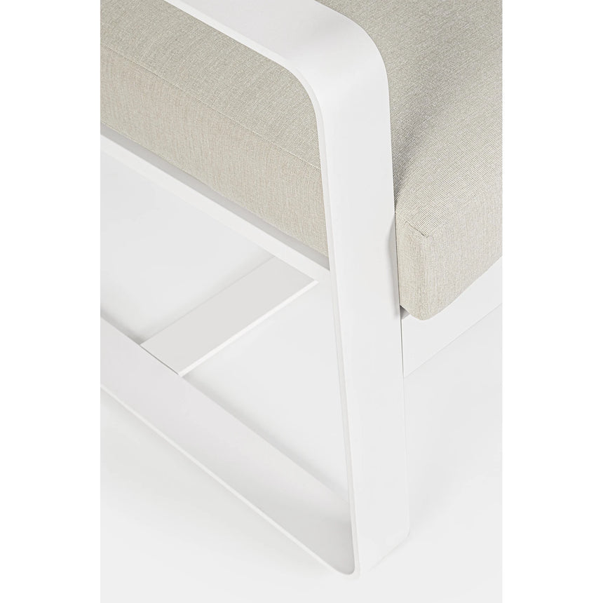 Garten-Sofa 3-Sitzer mit Kissen Merrigan Weiß YK11 - ZEN ZONE Furniture