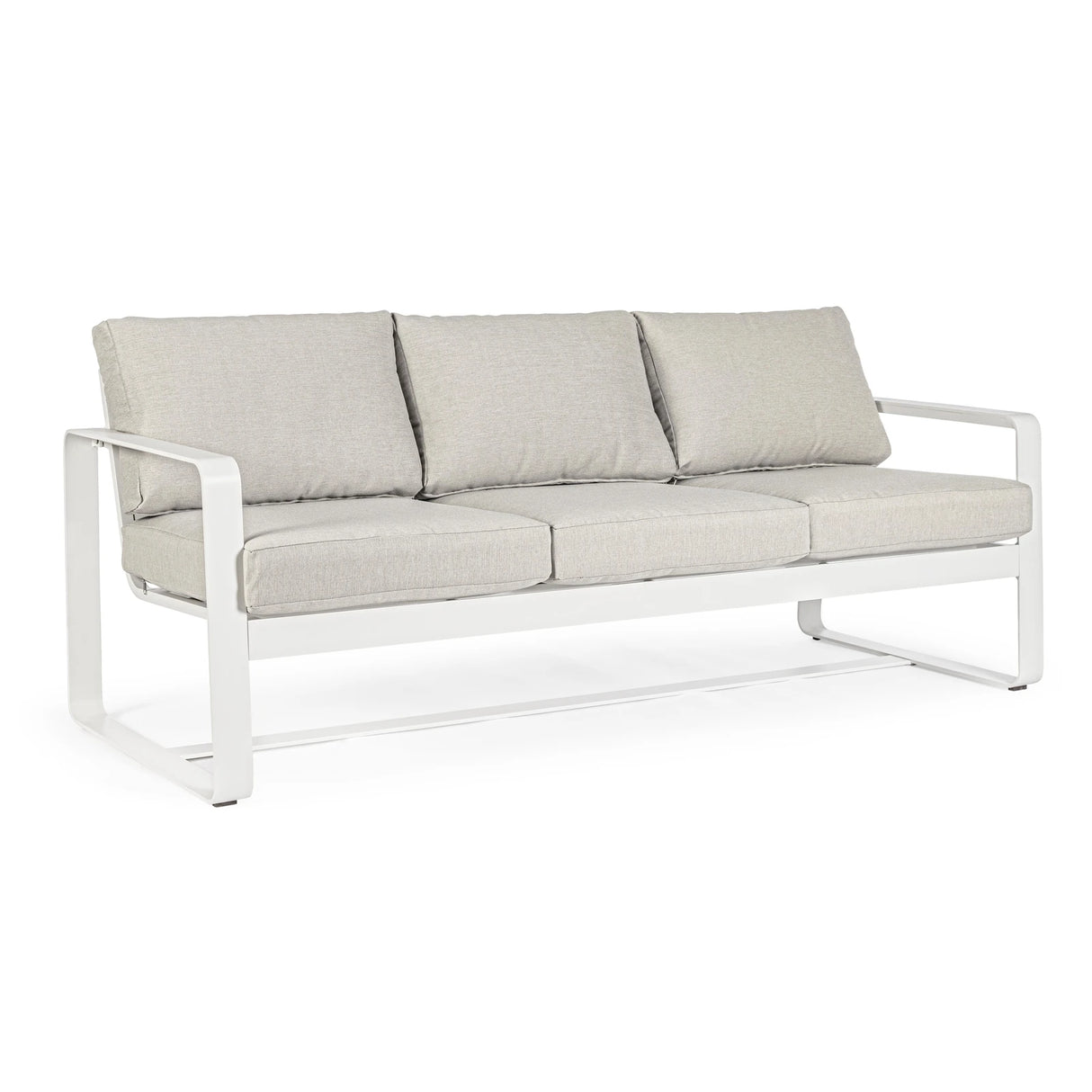 Garten-Sofa 3-Sitzer mit Kissen Merrigan Weiß YK11 - ZEN ZONE Furniture