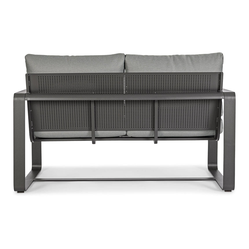Garten-Sofa 2-Sitzer mit Kissen Merrigan Anthrazit YK13 - ZEN ZONE Furniture